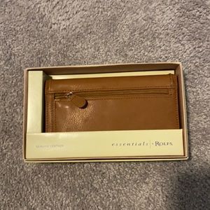 Genuine leather clutch wallet